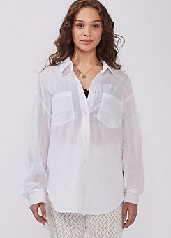 Long Sleeve Shirt Blouse by Hailys