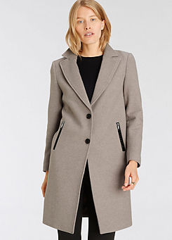 Longline Coat with Integrated Gilet by Hechter Paris