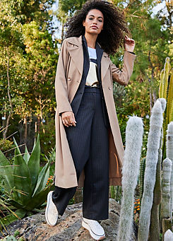 Longline Trench Coat by Aniston