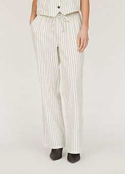 Loose Fitted Striped Trousers by Sisters Point