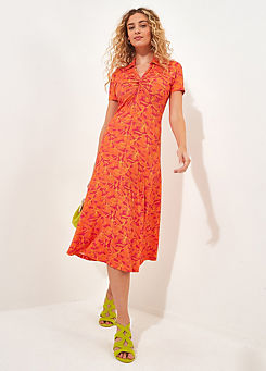 Loretta Print Jersey Dress by Joe Browns