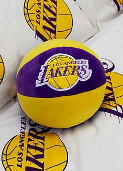 Los Angeles Lakers Basketball Shaped Cushion by NBA