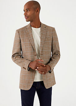 Louis Brown Check Tailored Fit Blazer by Skopes