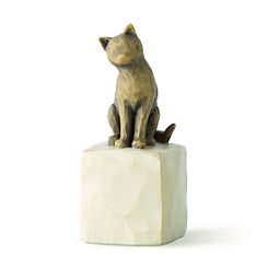 Love My Cat (Dark) Collectable by Willow Tree
