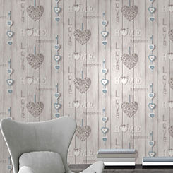 Love your Home Wallpaper by Fine Decor