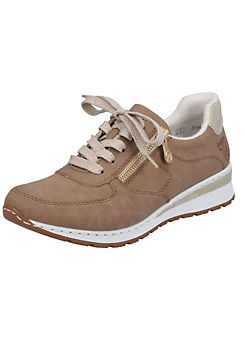 Low Wedge Lace-Up Trainers by Rieker