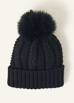 Luxe Pom Beanie by Accessorize