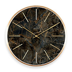 Luxe Wall Clock Green Marble by Acctim