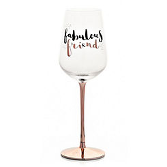 Luxe Wine Glass - Fabulous Friend by Hotchpotch