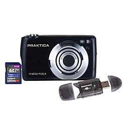 Luxmedia Digital Camera BX-D18 Kit With 32GB SD Card & Card Reader by Praktica
