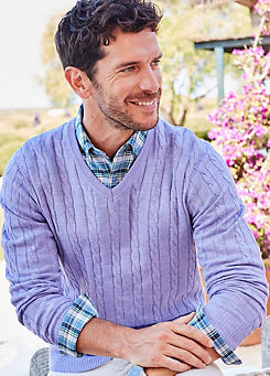 Luxury Soft Touch Cable Jumper by Cotton Traders