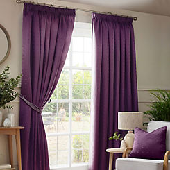 Madison Lined Pair of Pencil Pleat Curtains by Alan Symonds