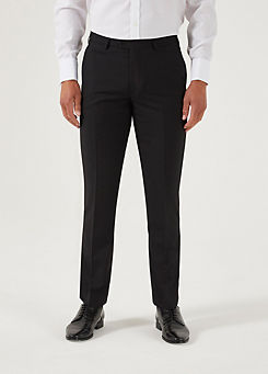 Madrid Black Tailored Fit Suit Trousers by Skopes
