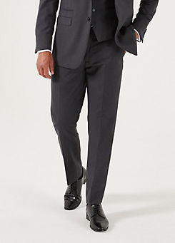Madrid Charcoal Slim Fit Suit Trousers by Skopes