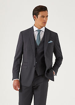 Madrid Charcoal Tailored Fit Suit Jacket by Skopes