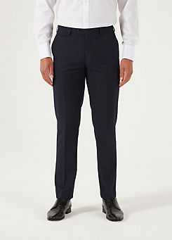 Madrid Navy Tailored Fit Suit Trousers by Skopes