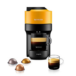Magimix Vertuo Pop Pod Coffee Machine- Mango Yellow 11735 by Nespresso
