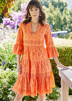 Mango Broderie Dress by Together