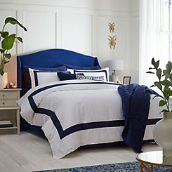 Marquise 100% Cotton 400 Thread Count Duvet Cover Set - Blue by Kaleidoscope