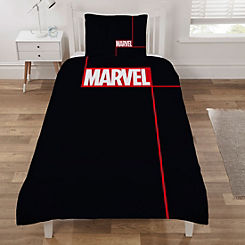 Marvel Logo Art Duvet Cover Set