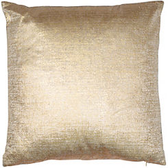Matt Gold Velvet 43 x 43 cm Cushion by Malini