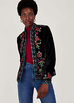 Mave Embroidered Mirror Jacket by Monsoon
