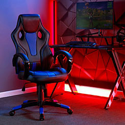 Maverick Ergonomic Office Gaming Chair - Black/Blue by X Rocker