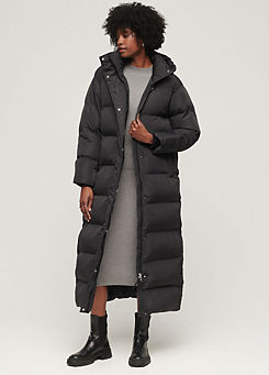Maxi Hooded Puffer Coat by Superdry