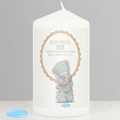 Me To You Personalised Flowers Candle