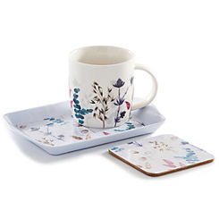 Meadow Mug, Tray, Coster Fine China Gift Set by Price & Kensington