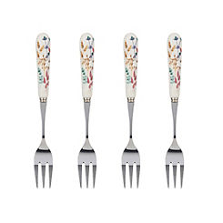 Meadow Set of 4 Stainless Steel Cake Forks by Price & Kensington