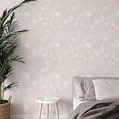 Meadowsweet Floral Wallpaper by Catherine Lansfield