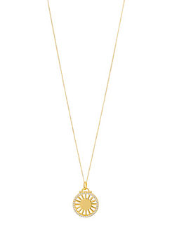 Medallion Pendant with Yellow Gold Plating by Fiorelli