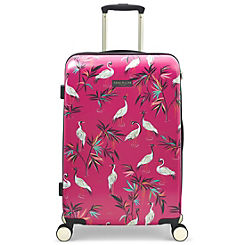 Medium Trolley Case - Pink Heron by Sara Miller