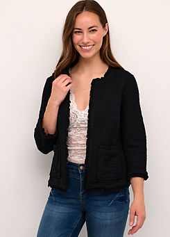 Mellie Open Front Three-Quarter Sleeve Cardigan by Cream