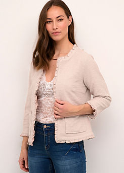 Mellie Open Front Three-Quarter Sleeve Cardigan by Cream