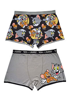 Mens 2Pk Boxer Shorts by Tom & Jerry