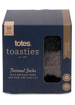 Mens 3.0 Tog Brushed Inside Thermal Socks by Totes
