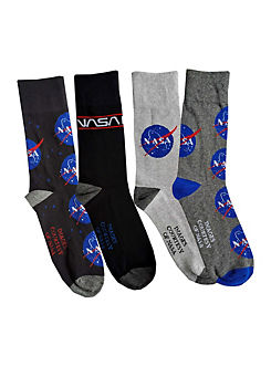 Mens 4Pk Nasa Gift Socks by NASA