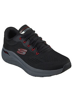 Mens Black Mesh/Red Trim Arch Fit 2.0 Trainers by Skechers