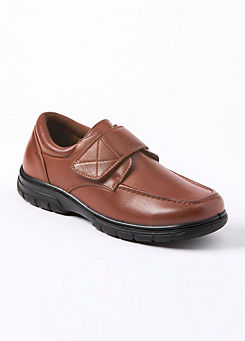 Mens Brown Classic Adjustable Shoes by Cotton Traders