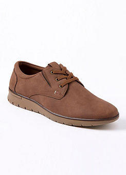 Mens Brown Lace-Up Shoes by Cotton Traders