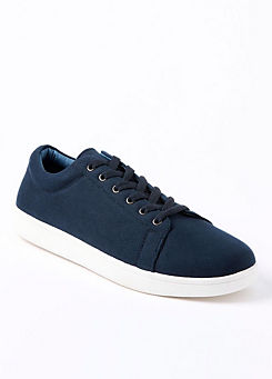 Mens Canvas Lace-Up Pumps by Cotton Traders