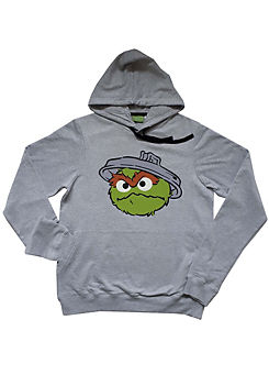 Mens Oscar the Grouch Hooded Top by Sesame Street
