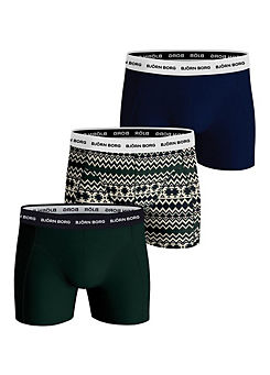 Mens Pack of 3 Essential Boxers by Bjorn Borg