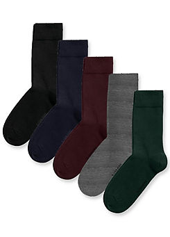 Mens Pack of 5 Essential Ankle Socks by Bjorn Borg