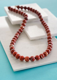 Mens Red Jasper Necklace by Xander Kostroma
