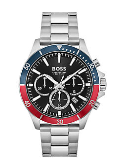 Mens Stainless Steel Silver Watch by Boss