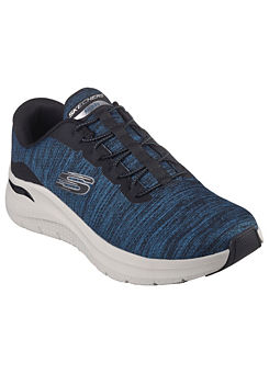 Mens Teal Mesh/Black Trim Arch Fit 2.0 Trainers by Skechers