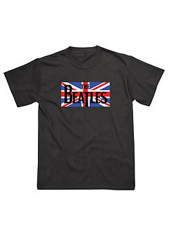 Mens Union Jack T-Shirt by The Beatles